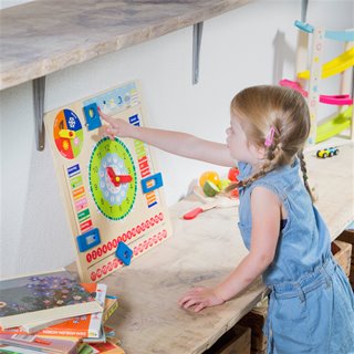 Calendar clock - only available in the Dutch language